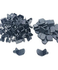 Hella Sturdy Cabinet Shelf Pins And Bracket Pegs With Rubber Sleeves For Adjustable Shelving Upgrades set of black shelf pins.