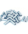 Killer Zinc Plated M6 Self Clinching Standoffs Hex Head Blind Nut Bolts 30mm Carbon Steel 20 Piece Set on white background.