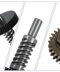 Beefy Worm Gear Kit For 5 Qt And 6 Qt Stand Mixers Replacement Parts With Beveled Gears, Gasket, Retaining Ring Pliers, Includes 9706529, 9709231, 9703337 And 9709511 To Restore Torque And Smooth Operation detailed gears components view