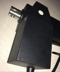 Heavy Duty 12V And 24V Linear Actuator With 20 Inch Stroke And 8000N Load, close-up of black casing and metal mount