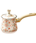 500ml Turkish Coffee Pot Stovetop Espresso Maker With Long Wooden Handle Stainless Steel Brew Kettle for Turkish Coffee