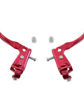 Tech 3 Brake Lever Set For Old School BMX Aluminum Left And Right Levers 22.2mm Clamp Red Anodized Finish