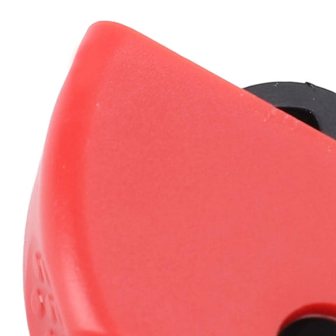 Close-up of Circuit Breaker Lockout Kit 10 Pieces For Industrial And Automotive Safety Lock Box Tagout with red nylon component