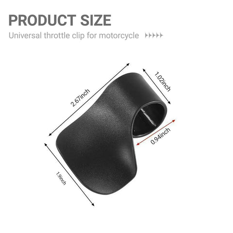 Heavy Hitter Motorcycle Throttle Assist Cruise Controller Handlebar Comfort Palm Grip Accelerator Helper 2 Piece Set size dimensions of throttle clip