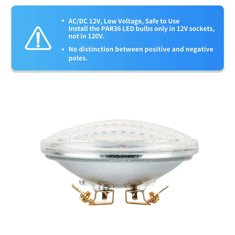 PAR36 LED Landscape Bulbs 6W 3000K Warm White ACDC 12V Water Resistant Pack Of 6 700 Lumens Replaces 36W Halogen