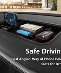 Interior Dashboard Storage Box Organizer Tray For Atlas 2018 2019 2020 2021 2022 2023 Center Console With Five Compartments