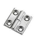 Heavy duty stainless steel hinge 304 for industrial machinery, corrosion resistant polished door hardware, large size.