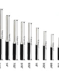 Rock Solid 9 Piece Steel Multi Size Round Head Pin Punch Set With Grip Handles For Quick Pin Removal And Heavy Duty Rolling Tasks At The Shop Or Home Garage Today, 5/16 to 1/16 in sizes