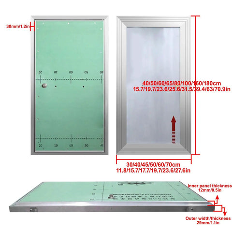 Heavy Duty Hidden Magnetic Access Panel For Wall And Ceiling Tile Cover With Detachable Inspection Door Concealed Security Hatch dimensions and features