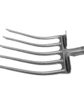Heavy Duty Steel Farm Fork With Four And Five Prongs For Soil Loosening And Turning Versatile Garden Prep And Harvest Tool Easy Mount