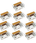 Ten Pack 5x20mm Fuse PCB Holder Panel Mount With Dual Terminals, 250V 6A, Yellow And Clear Case For DIY Electronics And Circuit Projects