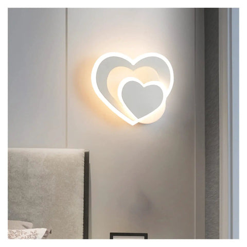 Nordic Bedroom Sconce Postmodern LED Wall Light Simple Bedside Lamp Living Room Decorations Wall Lamps Staircase Lights displayed on wall.