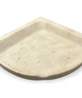 Top Notch Classic Cream Travertine Resin Corner Shelf For Tile Installations Only Not For Flat Surface Installation