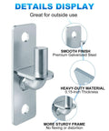 Beefy Wall Mount Gate Hinges 2 Pack With Five Eighth Inch Pin For Chain Link Gates, heavy duty galvanized steel hinge
