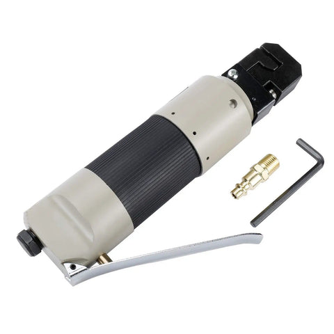 2 In 1 Hole Punch And Flange Tool For Auto Body Repair And Sheet Metal Flanging Patch Panel Installation Replacement Panel Fabrication And General Metalworking With Air Hole Punch Capability; air-powered tool with accessories and metal lever