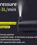 4 Pack Dope Submersible Mini Water Pumps With Clear 1m Tubing For Aquariums And Fountains running at 2-3L/min pressure
