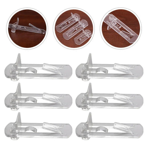 Easy Locking Shelf Pegs For Cabinets And Furniture No Burrs Required Durable Plastic Shelf Pins 30 Pack Set in clear view