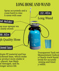 Upgraded Reinforced 1.3 Gallon Pump Pressure Sprayer For Plants And Weed Control With Adjustable Nozzles And Comfort Strap features