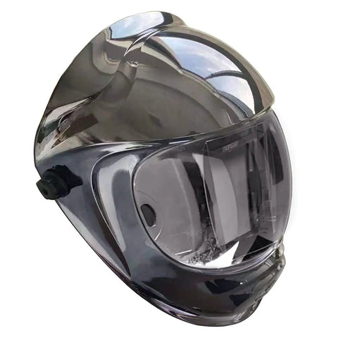 Auto Darkening Solar Powered Welding Helmet With Ultra Large Viewing Screen And True Color Hemispherical Enclosure 4C Lens