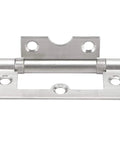 Stainless Steel Door Hinge Set Six Pcs Flat Open 360 Degree Pivot With Silent Rotation For Doors Windows Cabinets Furniture