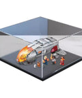 Clear Acrylic Display Case For 76232 Airship, Dustproof Black Base, Ultra Clear Shield, Easy Setup And Cleaning