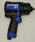 1/2 Inch Blue Composite Air Impact Wrench 1200 Ft Lb Breakaway Torque Twin Hammer Beast Rubberized Grip side view