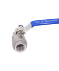 Heavy Duty Stainless Steel Ball Valve 304 Half Inch NPT For Water Oil And Gas With Blue Vinyl Insulated Locking Handles