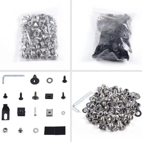 Stainless Steel Front And Rear Fender Hardware Kit for Chevy Universal Pocket Rivet Style Fender Flares Screws And Bolts Easy Install