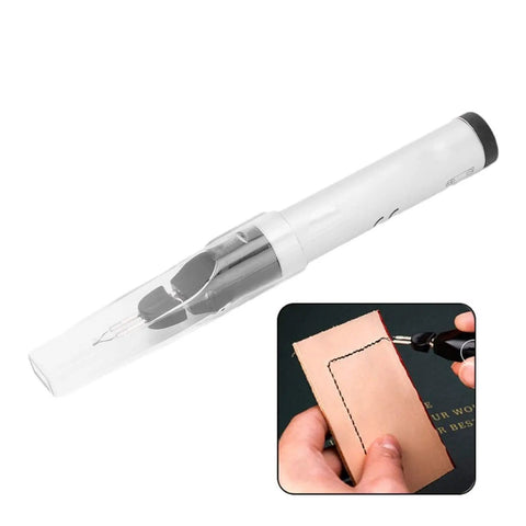 No Sweat Quick Heat Thread Burning Pen Trims And Melts Frayed Edges Handheld Electric Seam Sealer for clean fabric finishing.