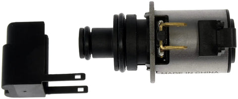 Torque Converter Lock Up Solenoid For Subaru Automatic Transmissions, OE Style Replacement shown in separate solenoid and cap pieces