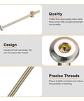 Solid M6 Hex Socket Head Screws And Barrel Nuts Set Bronze Finish For Furniture Chairs Cots And Baby Beds With Wrench Carbon Steel Lengths