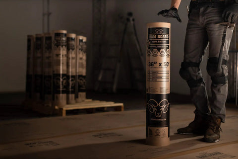 Heavy Duty Floor Protector Roll 36 Inch By 50 Feet For Painting And Remodeling Jobs Tough Temporary Floor Shield with Spill Guard