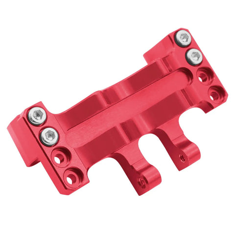 Red aluminum 6061-T6 Porous Adjustable RC Servo Mount Bracket For Axial SCX24 Deadbolt C10 JLU Gladiator Bronco Upgrades