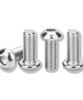 M8 Button Head Socket Cap Screws 8mm X 35mm Full Thread 1.25mm Pitch Stainless Steel 304 Rust Resistant Silver Allen Hex Drive Pack Of 50