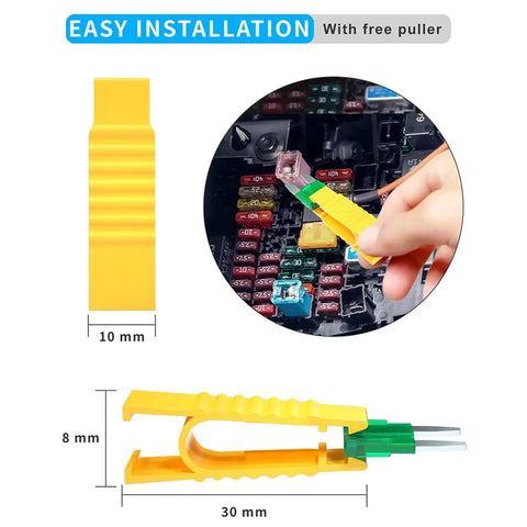 Go To Automotive Fuse Kit With 330 Piece Assortment For Mini And Standard Blade Fuses Zinc, Built In Fuse Puller demo