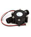 10W High Power Mini Water Flow Turbine Micro Hydro Generator with wires for charging small batteries, smartphones, and LED lights.