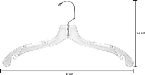 Clear Plastic Shirt Hangers 12 Pack Slick Wardrobe Organizer Hangers For Garments And Clothes Non Slip Transparent Coat Hangers
