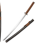 40 Inch Metal Cosplay Katana With Reverse Blade From Rurouni Kenshin Himura Anime Sword For Cosplay And Display Brown Handle