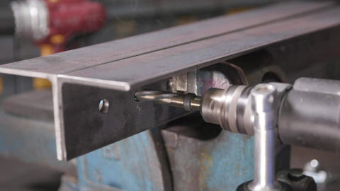 Bridge/Construction reamer, 5/8 in size with 1/2 in shank, mounted in metal fixture