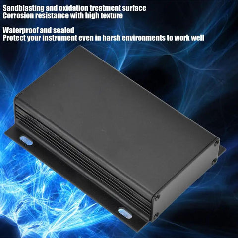 Durable Aluminum Electrical Enclosure Box For Circuit Boards, Split Enclosure With Heat Dissipation, Waterproof, Industrial Grade Protection, Easy Mounting, 25x84x110mm matte black housing