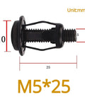 Expansion Petal Rivet Nut Kit M4 M5 M6 For Hollow Wall Mounts And License Plates Durable Carbon Steel Zinc Plated Fasteners For Indoor Outdoor Use Ideal For Auto Motorcycle And RV Body Mounting M5*25