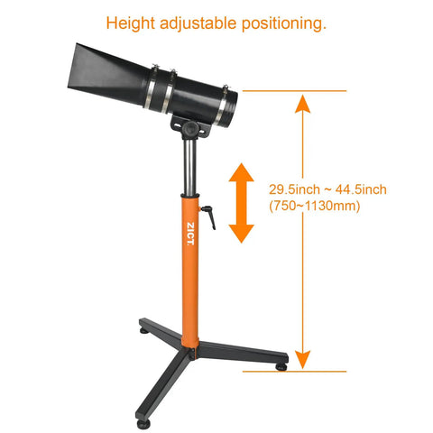 Adjustable Dust Hood With Floor Stand for Woodworking Dust Collector System, Flexible Hood Angle And Height, 4 Inch Hose Ready