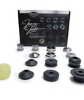 Signature Series Bead Roller Die Set For Metal Art And Fabrication Fourteen Piece Kit shown with dies and packaging