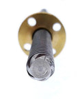 Close-up of Durable T8 Lead Screw Kit for DIY 3D Printers with Copper Nut, 1000mm Stainless Steel, 8mm Diameter, Trapezoidal Screw Rod