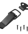 Heavy Duty 4 Pack Spring Toggle Latch 2.8 Inch Black Stainless Steel Cabinet Door Latch With Hex Head Screws, durable spring mechanism.