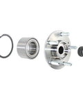 Front Wheel Hub Repair Kit With Bearing And All Hardware Including Hub Bearing Studs Snap Ring And Axle Nut For Quick Plug And Play Wheel Hub Assembly Restore