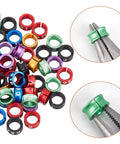 Lightweight Aluminum Bird Foot Rings Set With Serial ID Tags Split Leg Anklets For Pigeons Parrots Doves And Hibiscus Birds 8.5mm