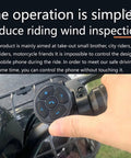 Hand holding Wireless Media Button Remote Control Kit for Phone with IP67 Waterproof on bicycle handlebar, Bluetooth 5.3