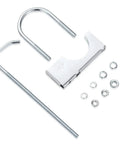 2.5 Inch Universal Exhaust Clamp With Hanger For Car And Truck Exhaust Pipe, showing bolts and nuts, Tough Heavy-Duty Clamp