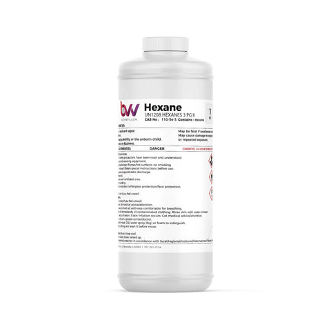 99 Percent High Purity Lab Grade Hexane Solvent For Precision Cleaning And Extraction, Premium Cleaning Agent For Oils And Greases, Compatible With Spigots, Faucets, And Trigger Sprayers, 1 Gallon white plastic bottle